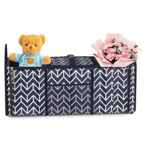 Organizador de Maletero Plegable, Bolsa de Almacenamiento para Auto, Bolsa Refrigerante Aislante con 3 Compartimentos, Bolsa de Carga para Comestibles - Product Image 2