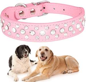 Cute Dazzling Soft Cat <span class=keywords><strong>Rhinestone</strong></span> Collares Crystal Pet Dog Puppy Collares para perros pequeños, medianos y grandes - Product Image 2