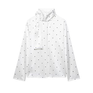 Kemeja wanita lengan panjang bergaya retro, motif polkadot kasual, aksesori syal, mode baru 2026. - Product Image 1