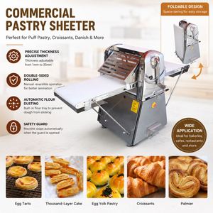 Mini Laminoir à Pâte Électrique de Table <span class=keywords><strong>Pliable</strong></span> pour Usage Domestique, Idéal pour Petites Boulangeries, Pizzas <span class=keywords><strong>et</strong></span> Empanadas - Product Image 1