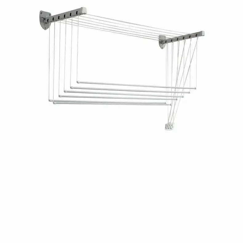 Venta caliente Toallas de baño Airer y Jeans Hanger Uso en ropa al aire libre Toallero extensible montado en la pared