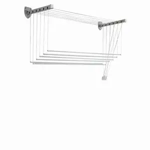 Hot Koop Badhanddoeken Airer En Jeans Hanger Gebruik In Outdoor Kledingrek Aan De Muur Gemonteerd Uitschuifbaar Handdoekenrek