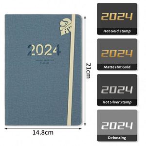 Pu Cover Planner 2025 Calendar Thickened Paper Blank Lined <b>Journal</b> Cheap Bulk Pu Leather Notebook for Student - Product Image 5