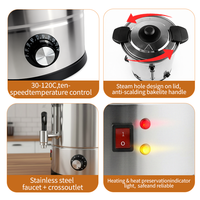Chauffe-eau électrique, récipient, cafetière automatique, contrôle de la température, acier inoxydable, restaurant, commercial, OEM/ODM