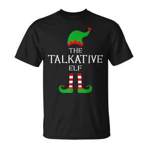 Set di T-Shirt Personalizzabili per Famiglia Elfo di Natale per Promozioni - Product Image 1