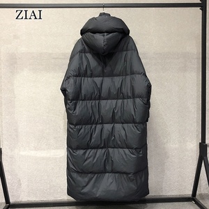 Doudoune de Luxe Grossiste Épaissie Rembourrée à Capuche <span class=keywords><strong>Grande</strong></span> <span class=keywords><strong>Taille</strong></span> Hiver pour <span class=keywords><strong>Femme</strong></span> 90% Duvet de Canard Blanc Chaud Noir - Product Image 4