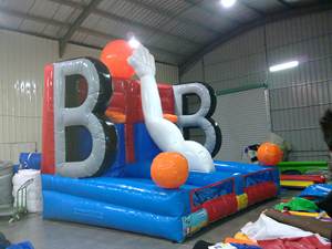 Aro de baloncesto inflable de nuevo diseño para fiestas deportivas comerciales - Product Image 4