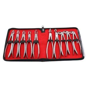 Dental Extraction Forceps Set 10 Piece Stainless Steel Orthodontic <b>Tools</b> With Storage <b>Bag</b> Manual Dental Surgical Instruments - Product Image 1