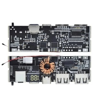 Module de charge rapide USB double QC4.0 QC3.0 LED PD 5A 100W Micro/Type-C Banque d'alimentation mobile USB Module de charge 18650