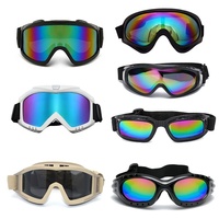 Lunettes de sécurité colorées coupe-vent pour sports d'hiver, moto et ski, pour l'extérieur