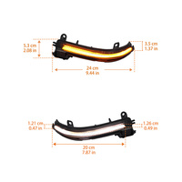 Lampu Sein Cermin LED Flash untuk BMW X1 F30 F20 F21 F22 F34 F32 I3 Lampu Indikator Berkedip Sekuensial Putih Amber Lampu Dinamis