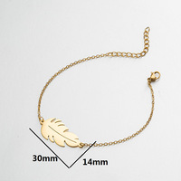 Catena a maglie foglia di alta qualità di fabbrica design di gioielli con bracciale in argento dorato moda russa per ragazze