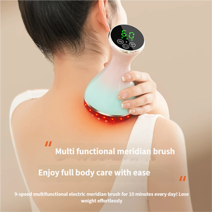 Cepillo de Masaje Meridiano de Microcorriente Recargable con Calor, Masajeador Abdominal Eléctrico con Compresa Caliente para Uso Doméstico - Product Image 4