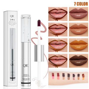 Cho Qic 2025 Thời Trang Rts 24H Bất Lâu Dài <span class=keywords><strong>Lip</strong></span> Stain Vỏ Áo Mưa 2 Trong 1 Đôi Đầu Thiết Kế Xu Hướng Mới <span class=keywords><strong>Lip</strong></span> Dầu Son Bóng - Product Image 2