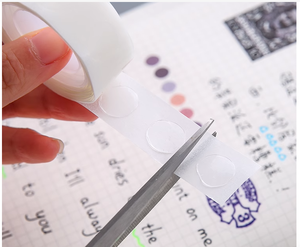 Không có dư lượng keo điểm Dot CuộN hai mặt dính tròn Dot rõ ràng có thể tháo rời dính Dot cho bóng bay thủ công - Product Image 2