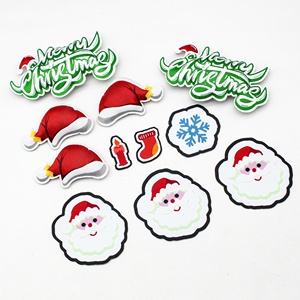 Patchs chenille de Noël Noël nouveau design jeans patchs brodés halloween fer sur chenille lettres patchs - Product Image 6