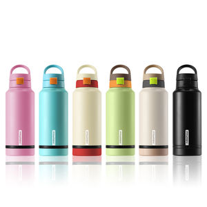 FAYREN Manufacturer Leakproof Removable Base Bouncing <b>Lid</b> Double Wall Stainless Steel Water Bottle <b>With</b> Handle - Product Image 3