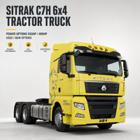Camion tracteur SITRAK C7H 6x4 Euro 5 480HP d'occasion pour le transport de marchandises longue distance et le transport de semi-remorques SITRAK CH7 6*4 /4*2