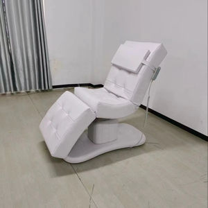 Cama de Salón de Belleza Eléctrica Ajustable de 3 Motores, Totalmente Blanca, para Masajes Faciales y Tratamientos Cosméticos - Product Image 2