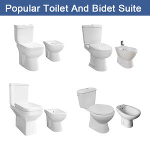 Conjunto de Inodoro y Bidé de Cerámica con 3 Orificios para Baño, Argentina - Product Image 6