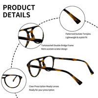 Lunettes optiques rétro audacieuses et élégantes en acétate, monture épaisse pleine monture œil de chat avec verres en PC pour la lecture unisexe