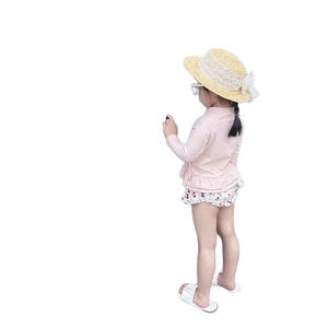 2025 mignon filles princesse maillot de bain une pièce à manches longues Protection solaire séchage rapide maillots de bain pour enfants - Product Image 5