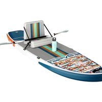 Vente en gros 2025 Nouveau design Planche à pagaie de pêche Planche de surf souple Adulte Stand-Up Gonflable SUP Paddle Board pour les sports de compétition