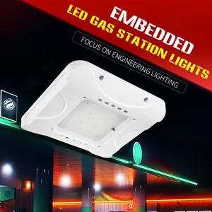 Prezzo alta Lumen bianco Led Gas Station100W 150W 200 W 240W Led baldacchino luce luce quadrata baldacchino 200 watt baldacchino antiriflesso