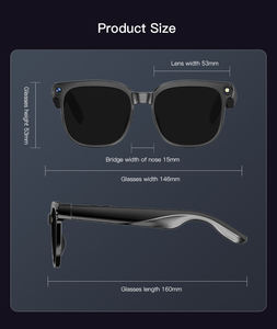 Gafas inteligentes de traducción AI para hacer fotos, reconocimiento de objetos, cámara 4K, Bluetooth, llamada de música, gafas de grabación inteligentes M02S - Product Image 6