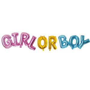 Gênero Revelar Folha Balão Conjunto Meninos E Meninas <span class=keywords><strong>Baby</strong></span> Shower Party Balões De Alumínio - Product Image 2