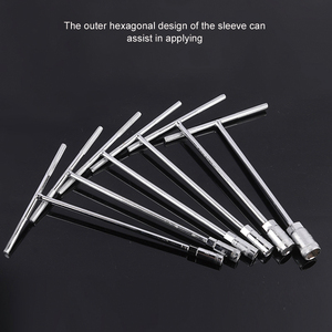 Thép Carbon T-Xử Lý 6 Điểm Cờ Lê T Xử Lý Metric Hex Ổ Cắm Cờ Lê Đặt Cho Xe Máy Xe Đạp Sửa Chữa - Product Image 4