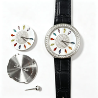Montre pour femme de 38 mm, cadran en nacre, mouvement à quartz importé, bracelet en cuir de crocodile, montre élégante pour femme, montre cadeau