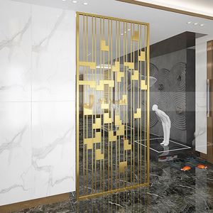 LL73 Modern Style Customizable Stainless Steel Waterproof Translucent Room Divider <b>Wall</b> Decoration <b>Screen</b> Office Partitions - Product Image 2