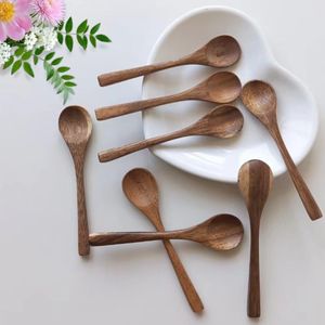 Japanese-style wooden <b>spoon</b>, short-handled mini <b>spoon</b>, ice cream <b>spoon</b>, dessert <b>spoon</b>, <b>coffee</b> <b>spoon</b>, trendy acacia wood <b>spoon</b>, - Product Image 2