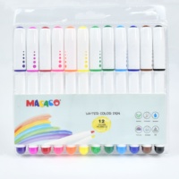 Stylo marqueur de peinture Macaco, 12/24 couleurs, stylo aquarelle professionnel abordable pour l'école, les enfants, le bureau