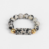 Hanpai – anneaux de perles faits à la main pour femmes, anneau élastique perlé de 4mm, anneau en pierre naturelle, Offre Spéciale
