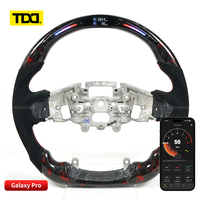 Volante Deportivo TDD de Lujo con LED, Fibra de Carbono y Cuero, 4 Palancas, 40 mm, para Chevrolet C5 C6 C7 C8 Silverado GMC Cruze Camaro SS Personalizado