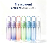 Flacon pulvérisateur à crochet de 20 ml, flacon vide pour désinfectant pour les mains, mini flacon de parfum à brume fine, rechargeable, portable pour les voyages, recyclable pour animaux de compagnie