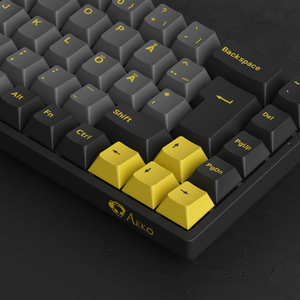 Clavier AKKO OEM Noir & Or 3068B <span class=keywords><strong>Plus</strong></span> ISO RGB, Tri-mode Hot-Swappable (BT5.0/2.4G/USB-C), Design Durable - Product Image 3