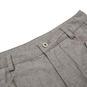 <b>Workwear</b> Canvas Cargo Pants Double Knee Cleanfit Distressed Unisex Wide Leg Arc Hem Loose Fit Casual <b>Trousers</b> 100% Cotton - Product Image 2