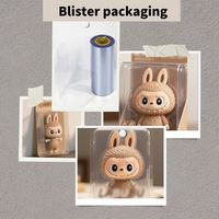Rouleau de plastique APET Tiptop pour emballage de détail haut de gamme, matériau transparent comme du cristal