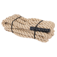 Corde de combat en jute de 1,5 et 2 pouces de diamètre, longueurs de 30, 40 et 50 pieds, cordes robustes pour entraînement à domicile, équipement de fitness et d'exercice