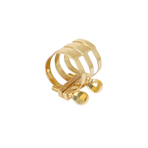 Boca de saxofón <span class=keywords><strong>alto</strong></span> de alta calidad, tres cañas caladas horizontales, Clip de caña de saxofón de <span class=keywords><strong>Metal</strong></span> dorado, <span class=keywords><strong>boquilla</strong></span> con caja - Product Image 6