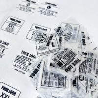 Étiquettes personnalisées imprimées pour vêtements, autocollants thermocollants, impression de taille de col, logo à repasser, étiquettes de vêtements