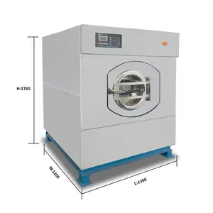 Catu daya kinerja tinggi layar lcd kecepatan tinggi mesin ekstrator pencuci kapasitas 15kg hingga 100kg