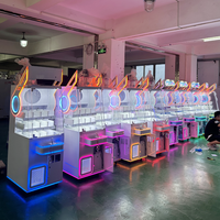 Distributeur automatique de jeux de boules porte-bonheur avec verre trempé et acier inoxydable, couleurs personnalisables