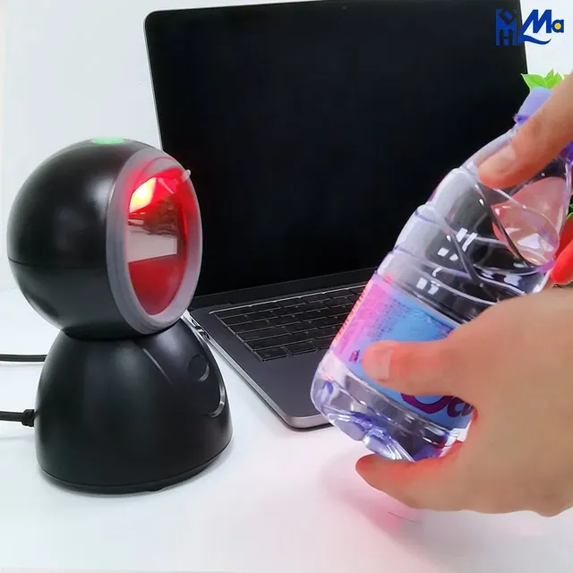 High Speed Omni Directional QR Code Reader 2D CIS USB Desktop Barcode Scanner in Stock
