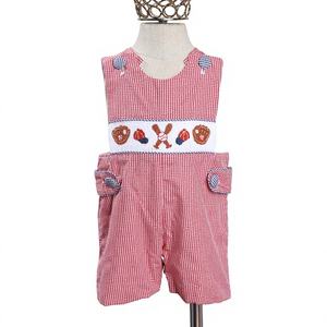 Babeeni - Camiseta de Manga Corta para Bebés Niñas, 100% Algodón, Invierno, Casual, Roja a Cuadros, Ignífuga, Aislante Térmico, Resistente a la Encogimiento, OEKO-TEX - Product Image 1