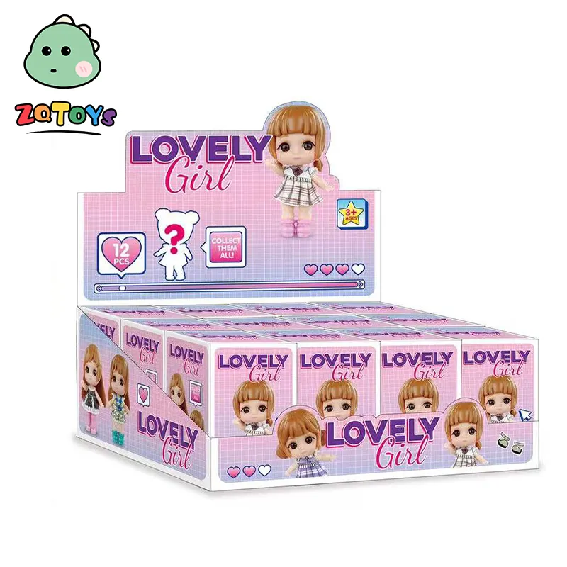 Zhiqu Anime figura caja ciega tarjeta figura de acción muñeca caja ciega juguete para regalos al azar creativo lindo plástico OEM Unisex montaje
