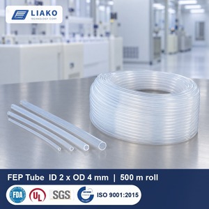 ท่อ FEP ใส ขนาด 2x4 มม. ความโปร่งใสสูง ท่อ FEP ม้วนยาว 500 ม. สำหรับแสดงเส้นไหลอย่างชัดเจน ทนทานต่อสารเคมี - Product Image 1